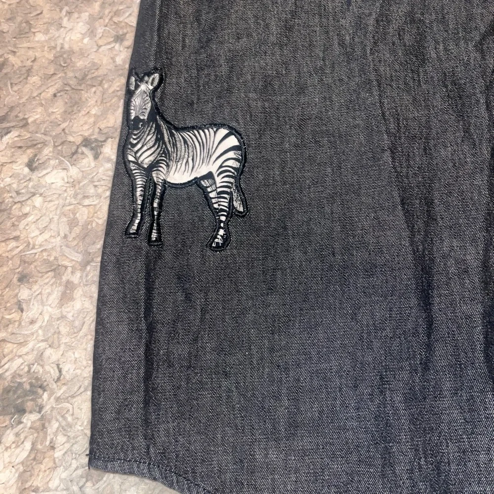 Quaker factory Safari Animal Print Shirt streetwear - Picture 3 of 6